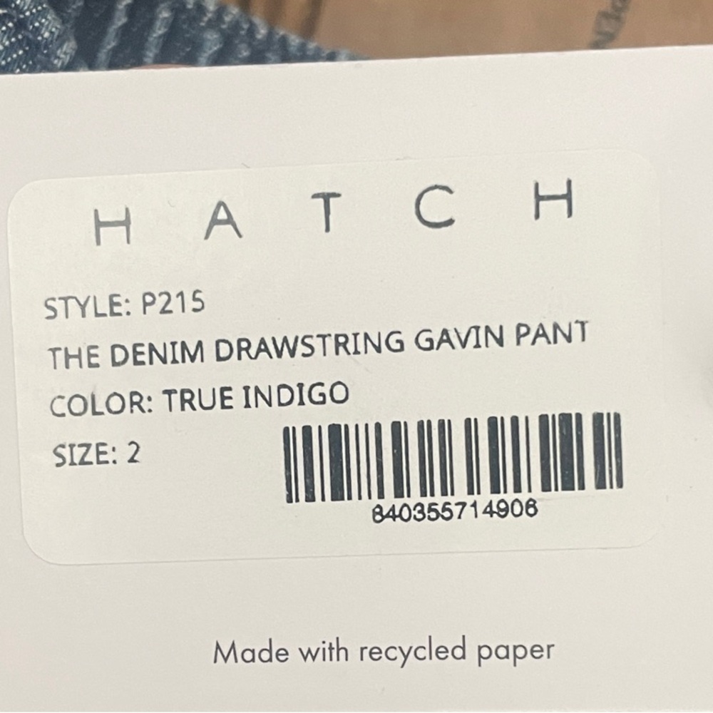 Hatch -The Denim Drawstring Gavin Pants - Picture 16 of 16